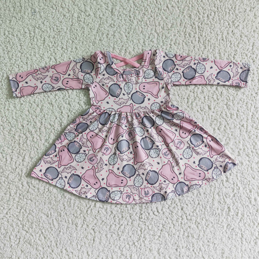 GLD0027 Halloween Baby Girls Dress