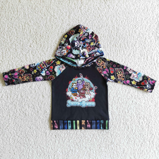 BT0059 Halloween Bear Cute Cartoon Hoodie Top