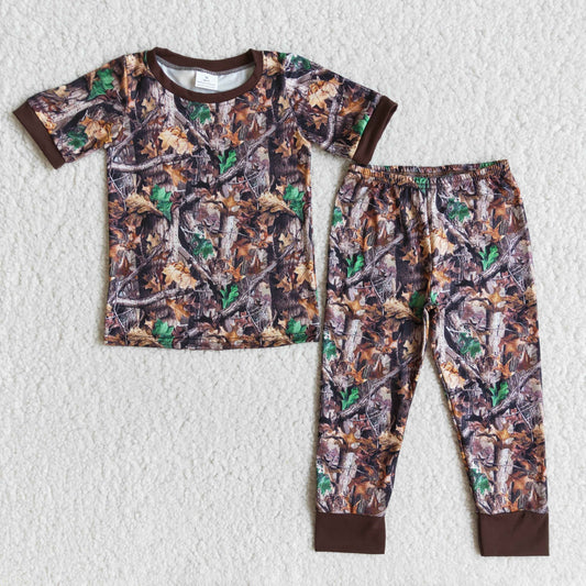 Camo Print Boys Pajamas