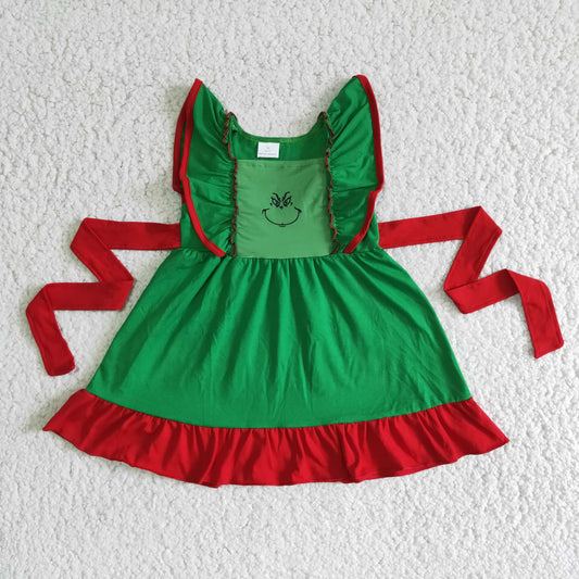 Green Christmas Twirl Dress