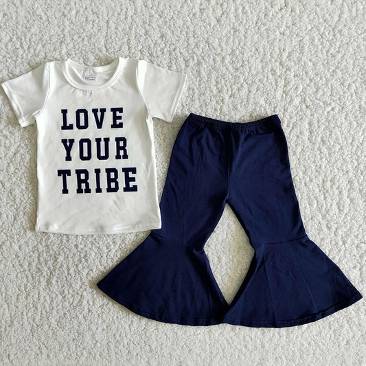 Love Your Tribe Cotton Pants Girls Set