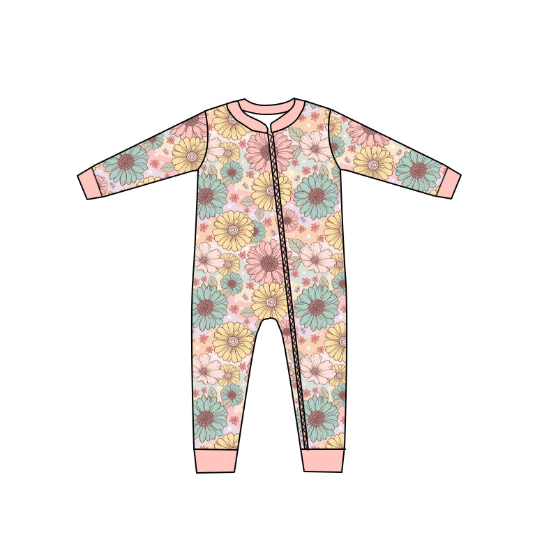 (pre order) Colorful Baby Clothing Kids Long Sleeves Romper