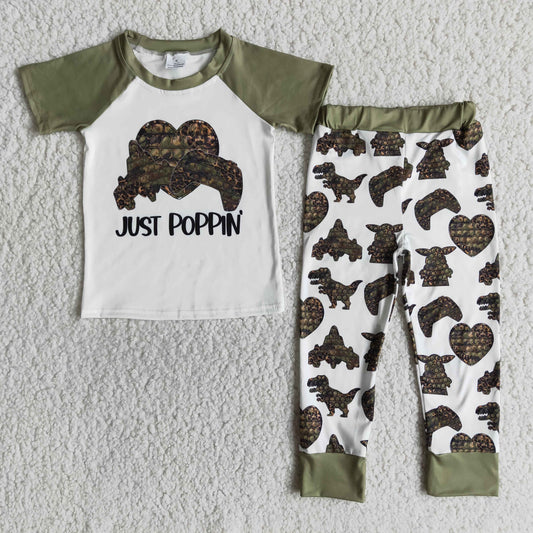 Boys Just Pop Short Sleeve Kids Outfits