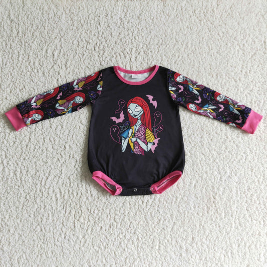 LR0151 Halloween Cartoon Cool Bummies Romper