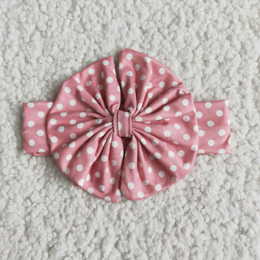 Pink Dots Cartoon Bow