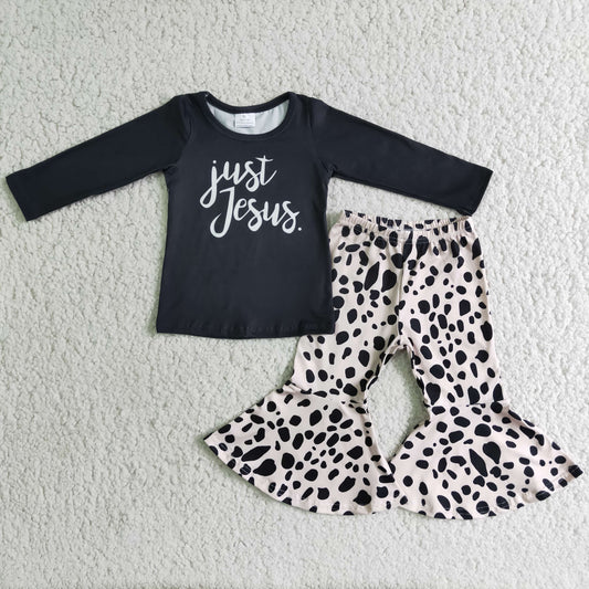 Just Jesus Leopard Print Pants Kids Clothing