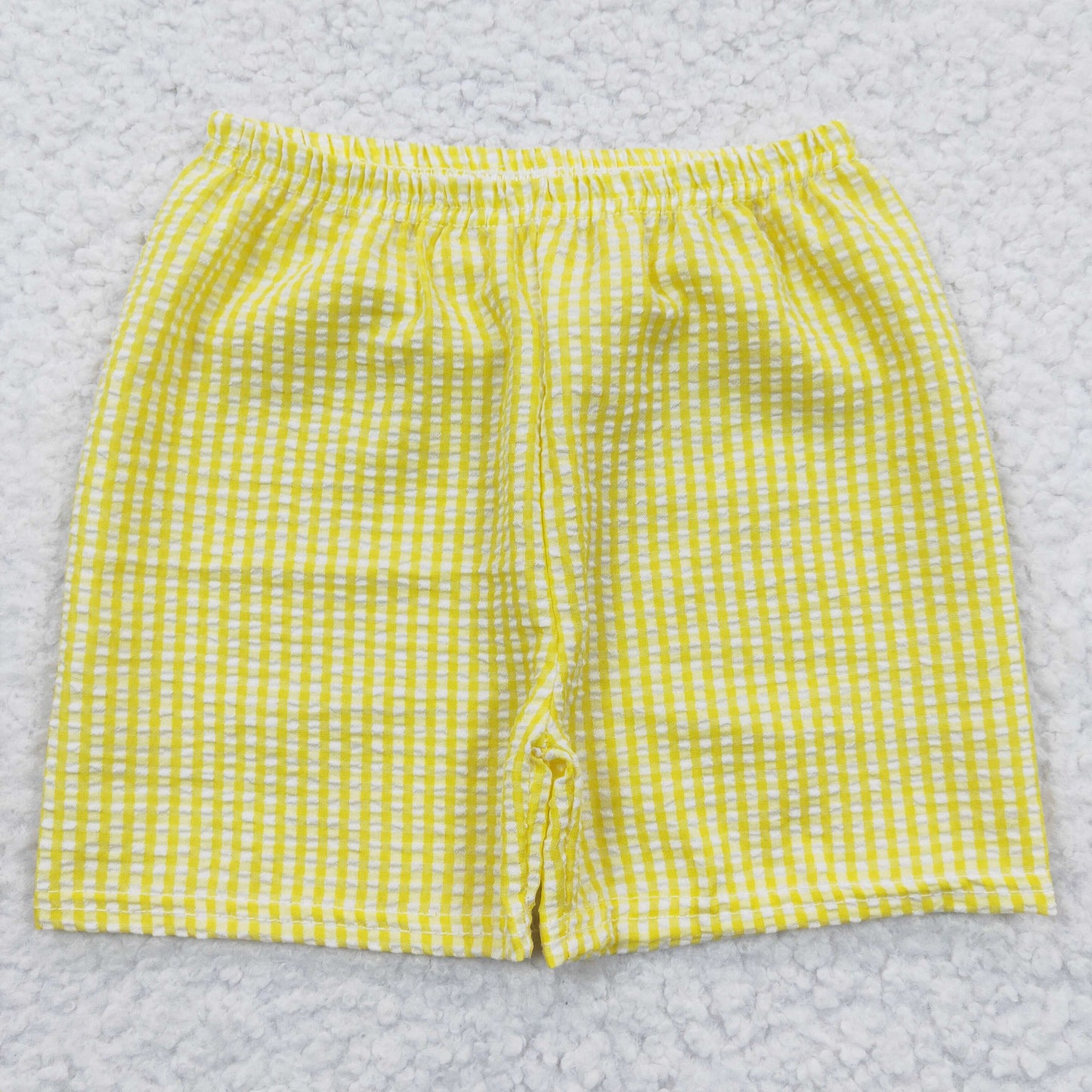 SS0077 seersucker Yellow Summer Boys Shorts