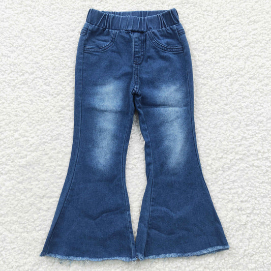 P0070 Blue Wash Baby Girls Denim Jeans