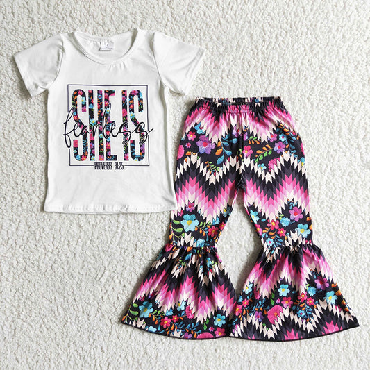 GSPO0041 She Is Fearless Aztec Design Girls Outfits