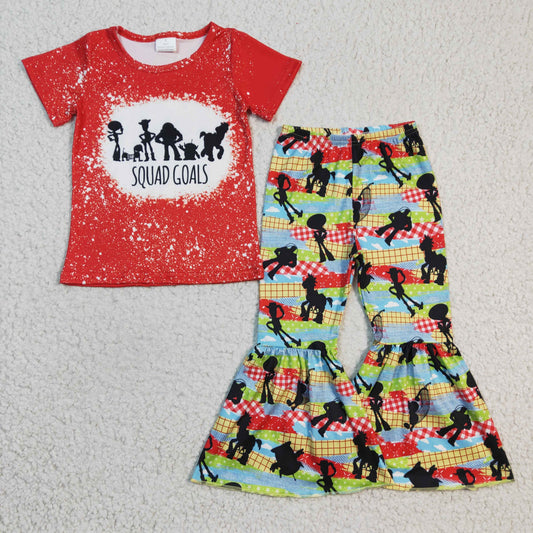 GSPO0337 Red Bleach Cartoon Short Sleeve Toy Kids Clothes Set