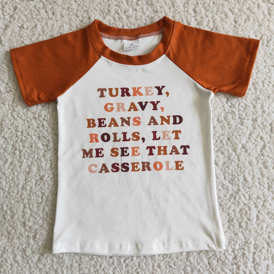 Thanksgiving Day Kids Turkey T-shirts