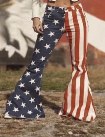 P0119 4th Of July Adult Denim Jeans