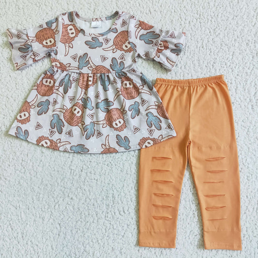GSPO0095 Highland Cow Girls Outfits