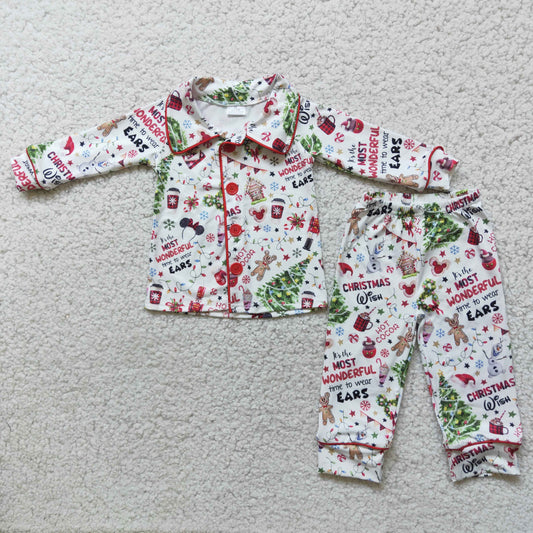 Christmas Long Sleeve Winter Boys Pajamas