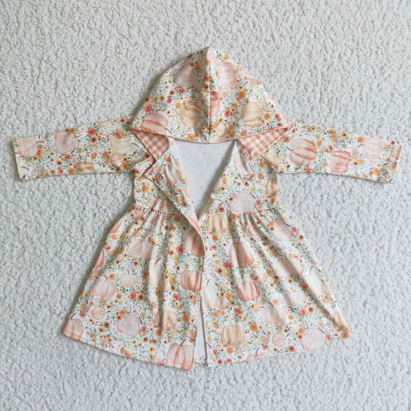 GT0008 Fall Pumpkin Hoodie Dress