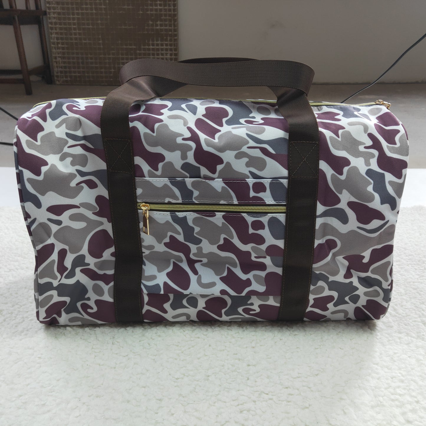 BA0034 Camo Print Weekender Bag