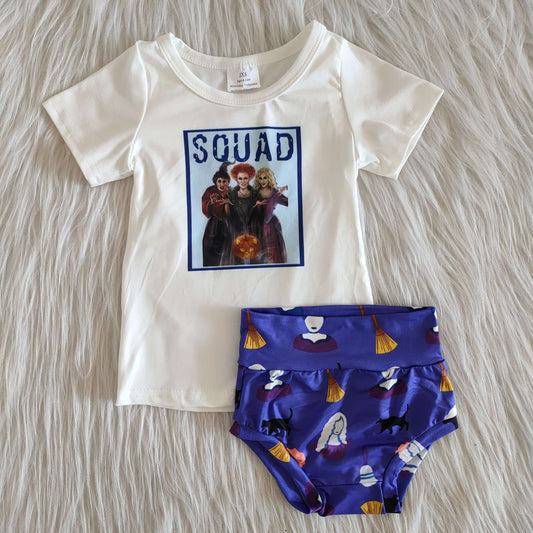 Newborn Short Sleeve Cartoon Casual T-shirts With Bummies Sets