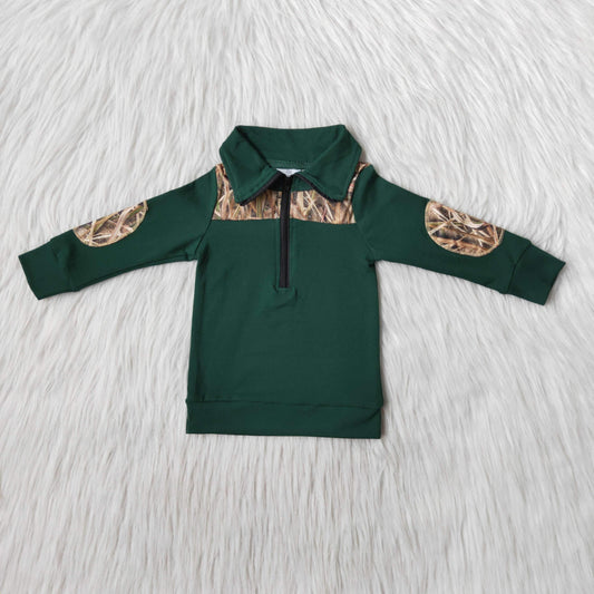 Green Hot Sale Camo Pullover