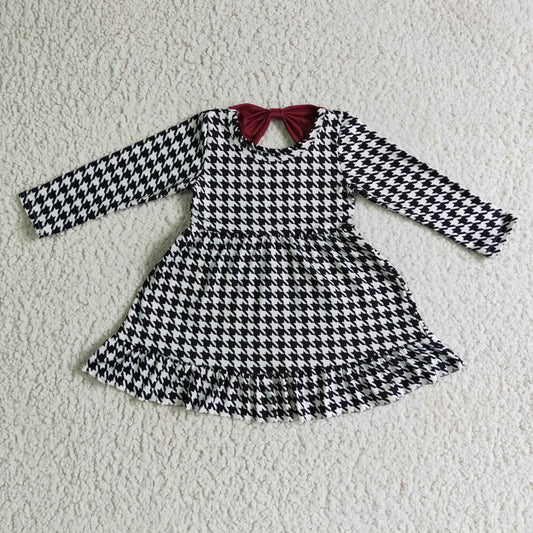GLD0109 Fashion Long Sleeve Girls Twirl Dress