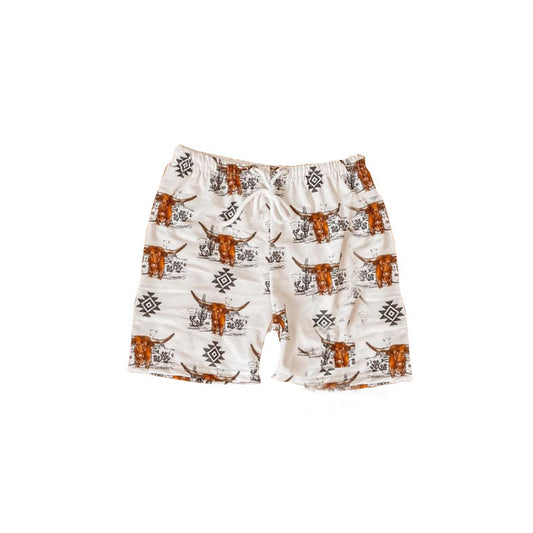 SS0021 Pre Order Cow Boys Black Swimming Trunks