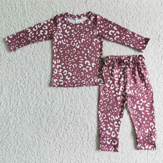 GLP0199 Leopard Print Kids Pajamas