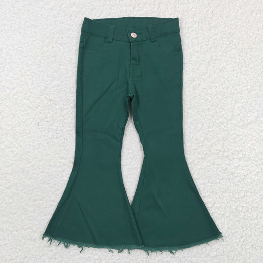 P0073 Denim Green Baby Girls Jeans