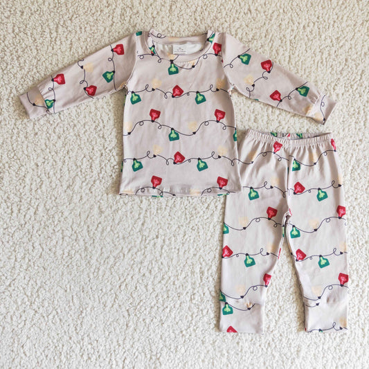 BLP0086 Christmas Lights Boys Pajamas