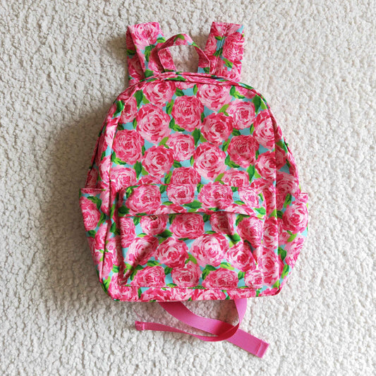 BA0022 Pink Flower School Bag