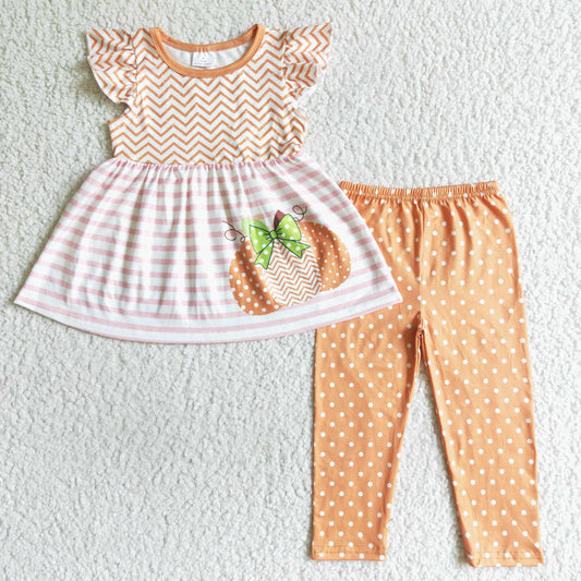 GSPO0172 Fall Pumpkin Girls Outfits