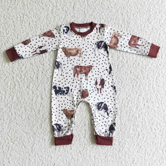 LR0058 Farm Cow Romper
