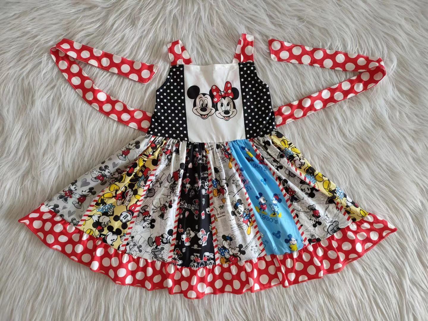 Cartoon Design Cute Kids Twirl Dress