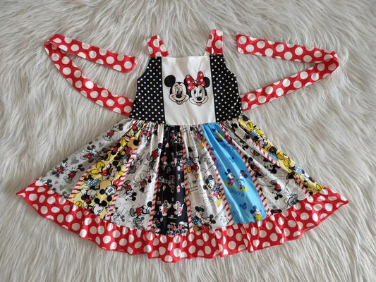 Cartoon Design Cute Kids Twirl Dress