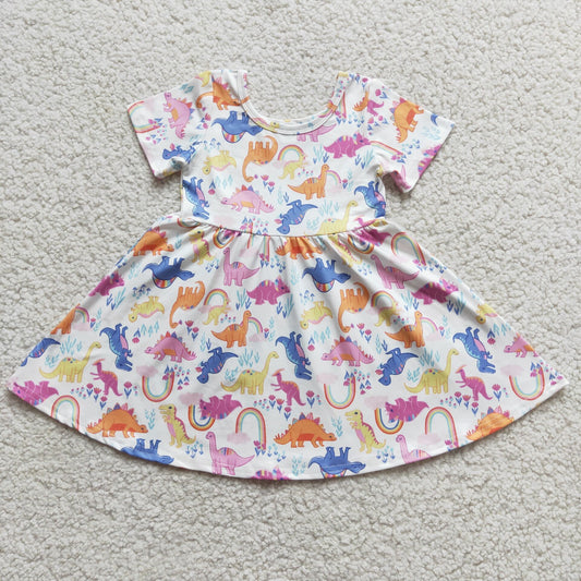 Dinosaur Print Twirl Dress