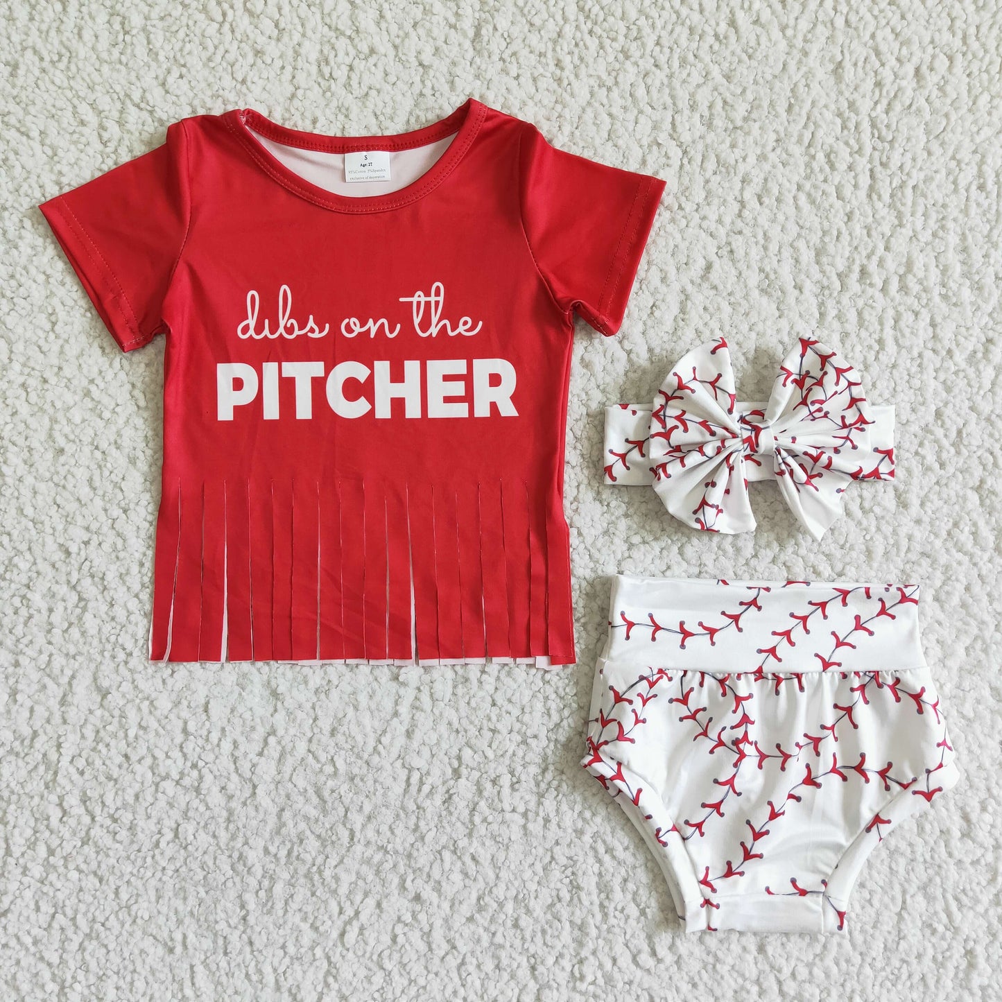 GBO0002 Short Sleeve Baseball Bummies Set