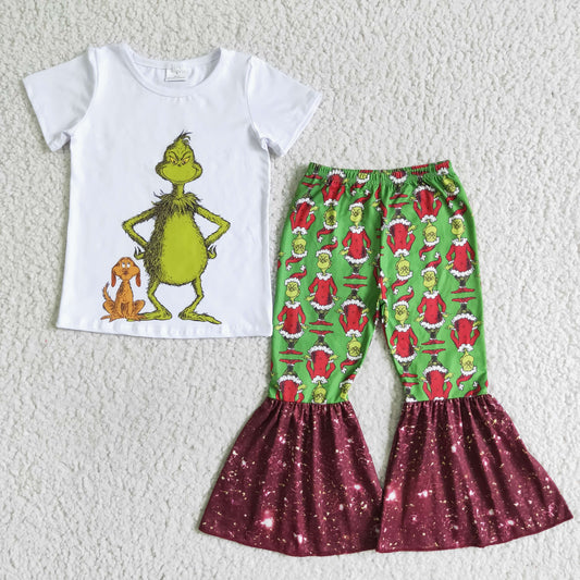 A8-5 Christmas Green Baby Kids Outfits