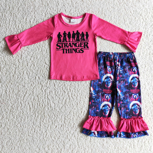 GLP0176 Cartoon Hot Pink Girls Outfits