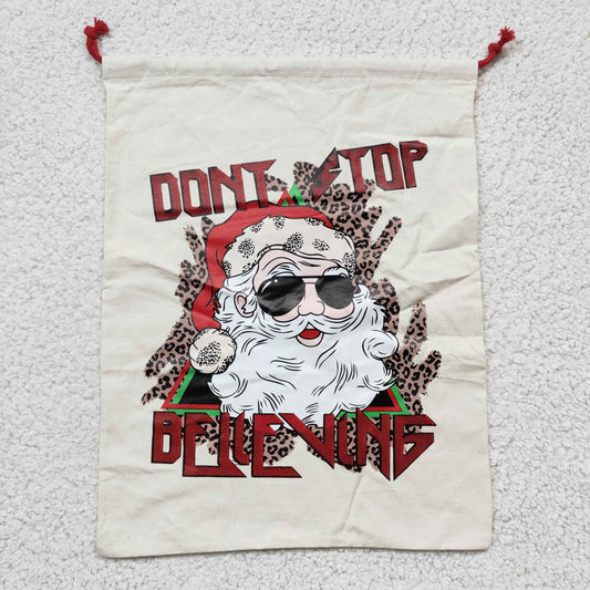 BA0029 Christmas Santa Don't Stop Bag