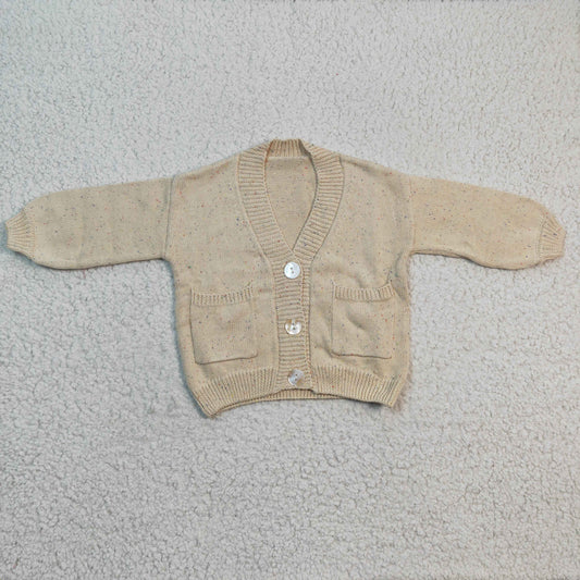 GT0145 Yellow Long Sleeve Sweater Short Cardigan