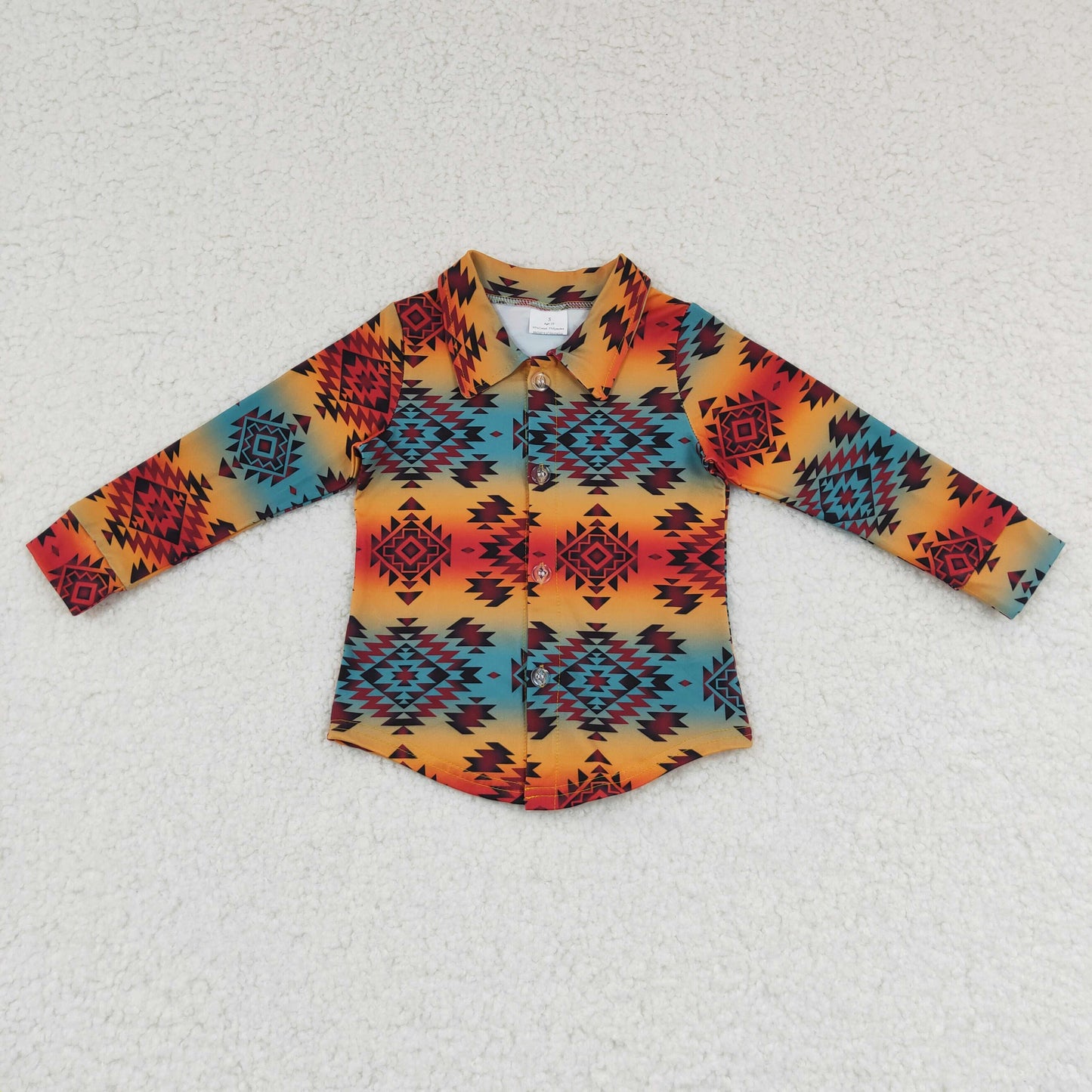 BT0129 Aztec Print Boys Shirts