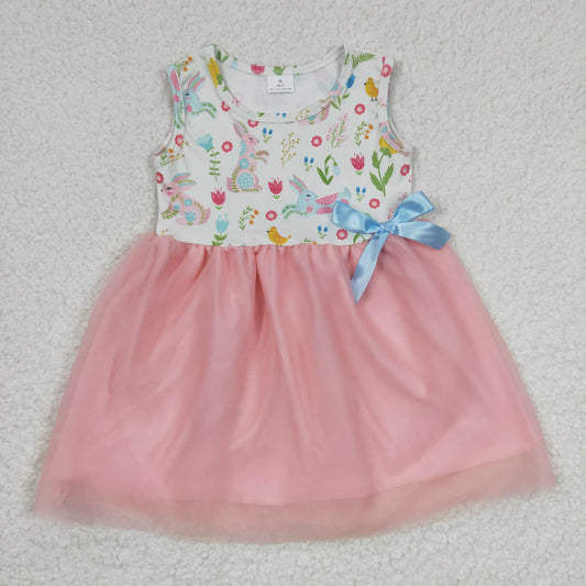 GSD0238 Easter Bunny Cute Pink Tutu Dress