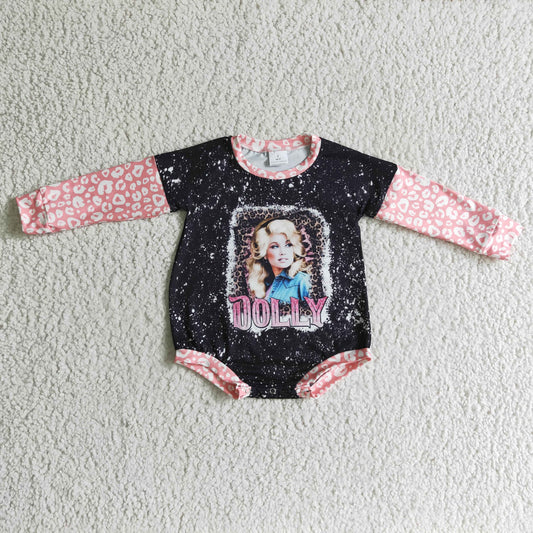 LR0180 Fashion Pink Bummies Romper