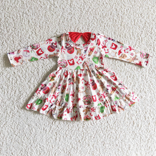 GLD0140 Christmas Snowman Gingerbread Dress