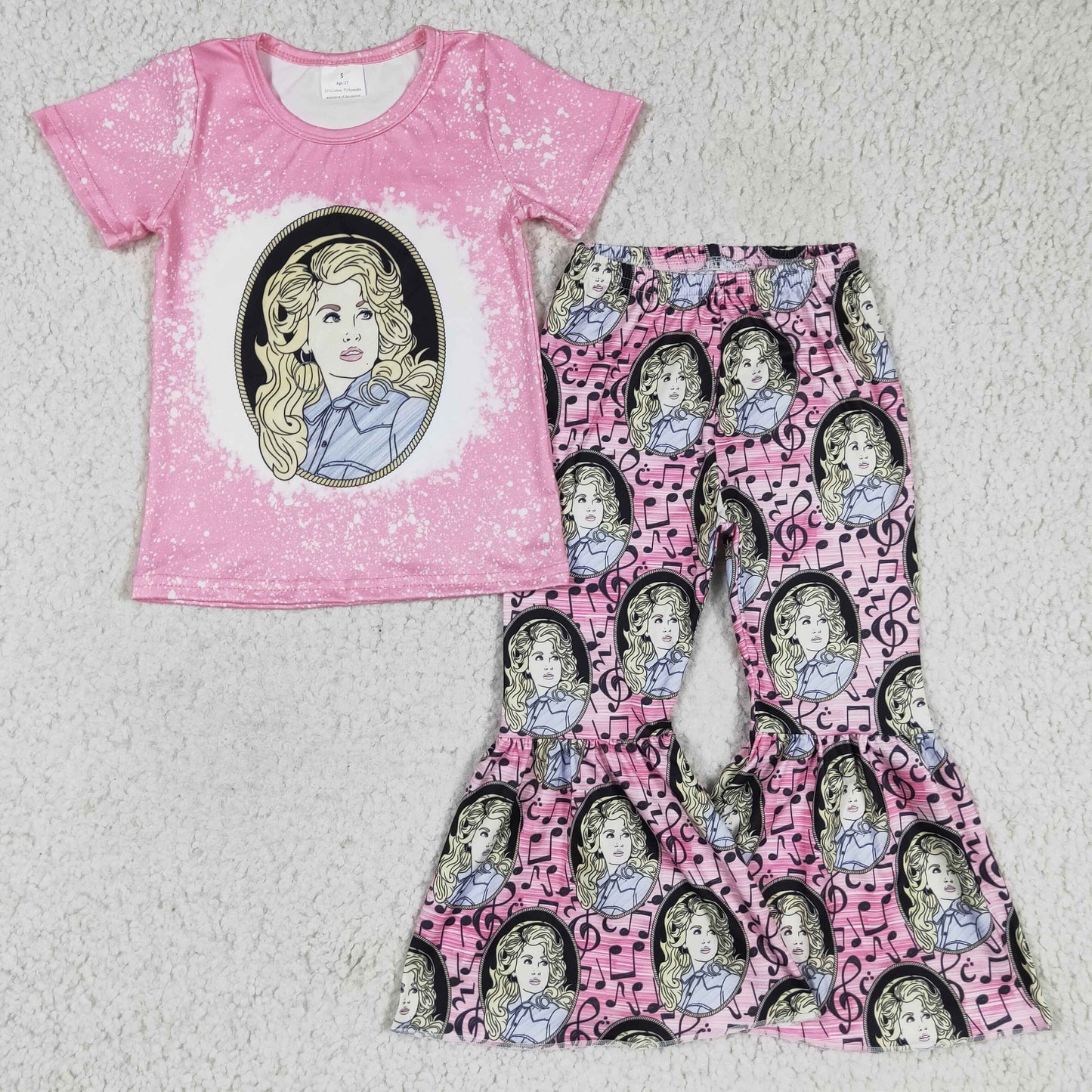 GSPO0322 Pink Singer Baby Girls Outfits