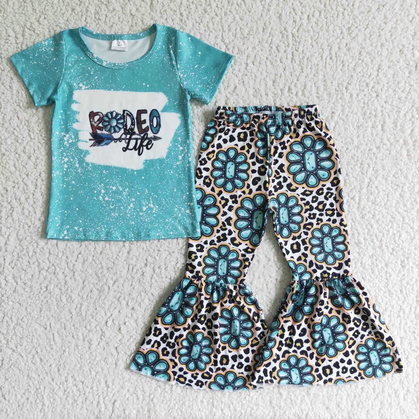 GSPO0093 Rodeo Aztec Baby Girls Outfits
