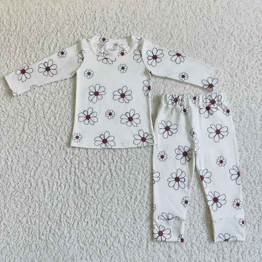 GLP0196 Flower Print Girls Pajamas