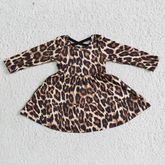 Leopard Print Twirl Dress