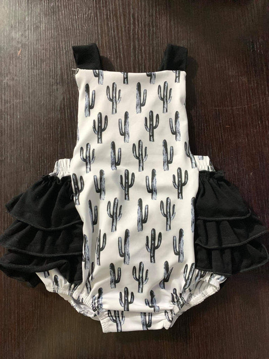 SR0016 Girls Cactus Romper