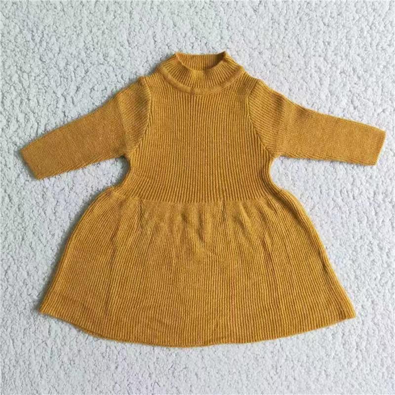 Casual Baby Long Sleeve Kids Dress Sweater