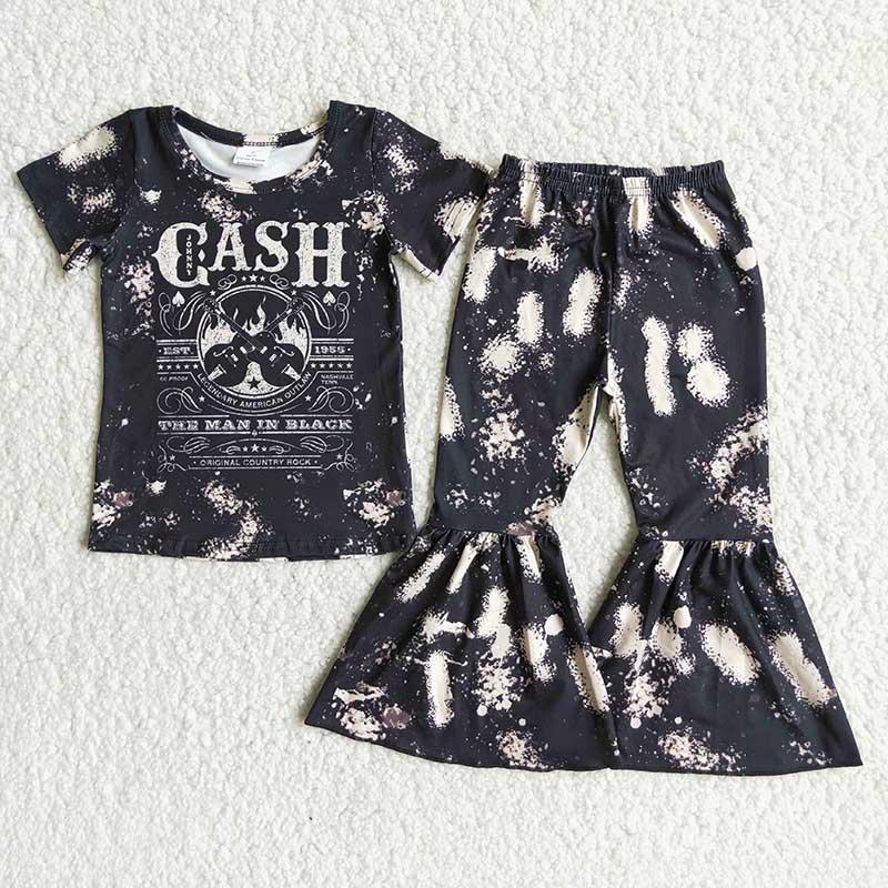 Cash Girls Black Design Kids Outfits