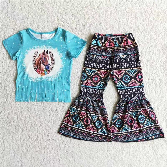 D6-13 Fashion Horse Bleach Design Cool Girls Sets